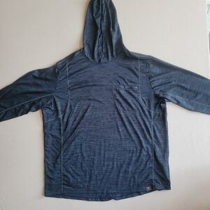 Ariat Rebar Revolt Long Sleeve Hooded Dark Gray Sun Shirt Size 3XL Tall